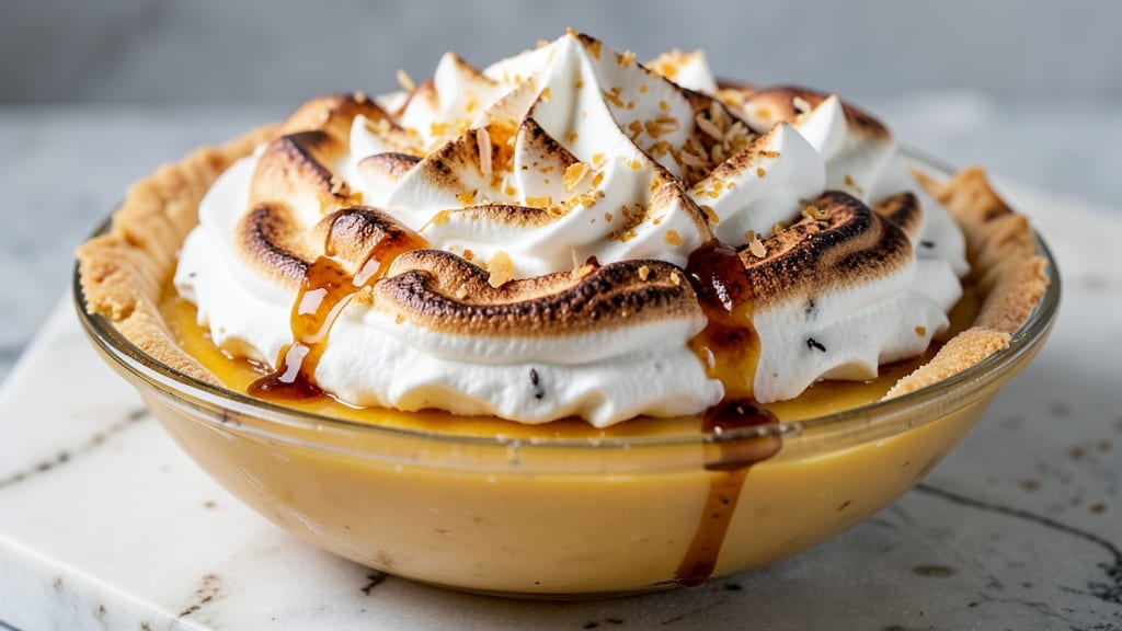 Alaska Silk Pie Recipe: Velvety Vanilla Custard With Crunchy Topping Magic