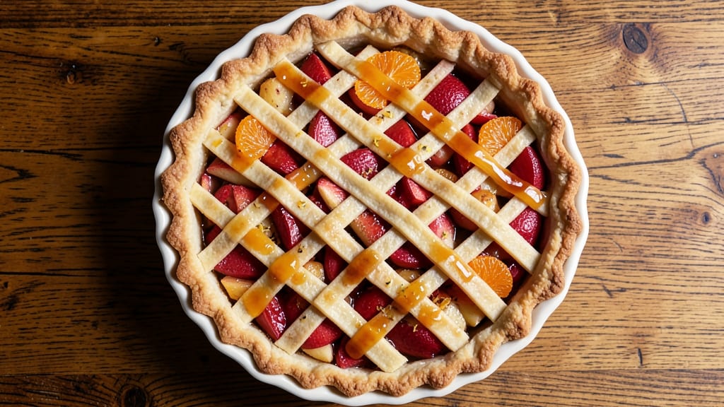 Apple and Orange Pie Recipe: Zesty Citrus Filling With Buttery Lattice Top