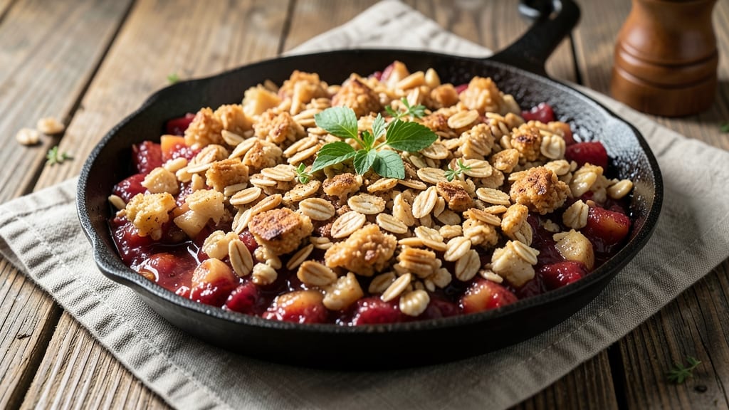 Apple Crisp Recipe With Apple Pie Filling And Oats: Warm Spice-Cinnamon Crunch Topping