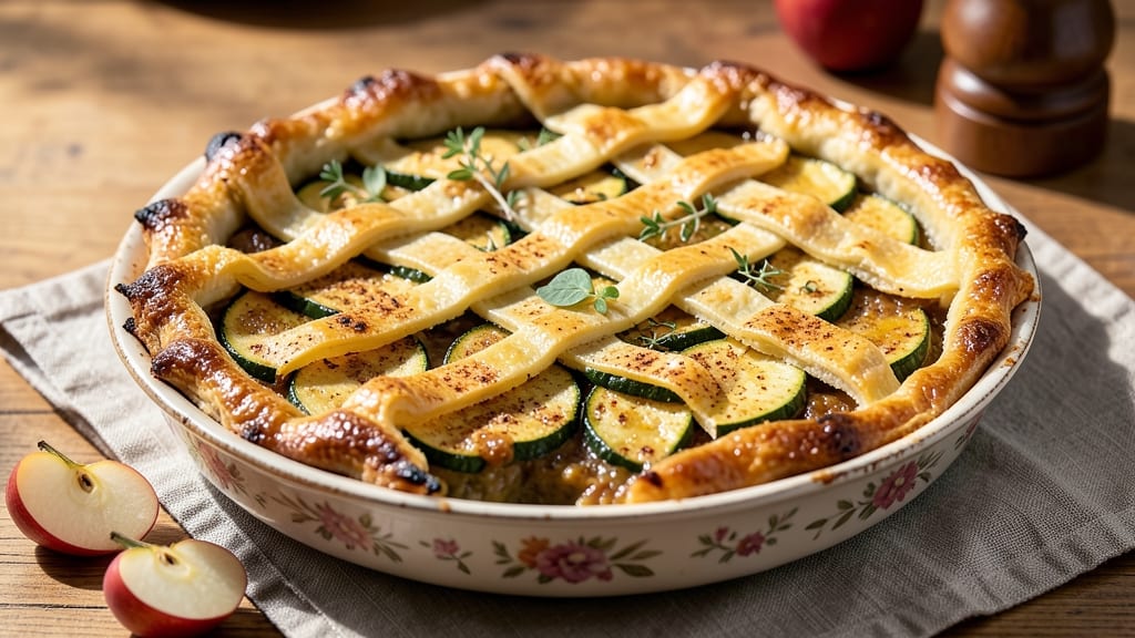 Zucchini Pie Recipe That Tastes Like Apple Pie: Spiced Zucchini Crust With Cinnamon-Spiced Filling