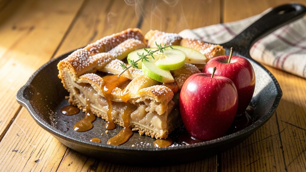Apple Pie Caramel Apple Recipe Rocky Mountain: Crispy Lattice Over Sticky-Sweet Filling